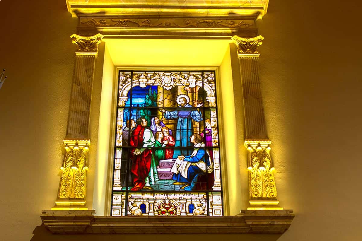 Cathedral Basilica of St. Augustine Preaching Stain Glass