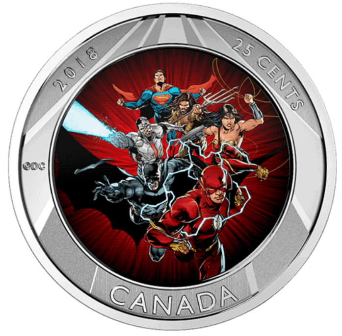 Royal Canadian Mint Justice League 3D Coin 2018