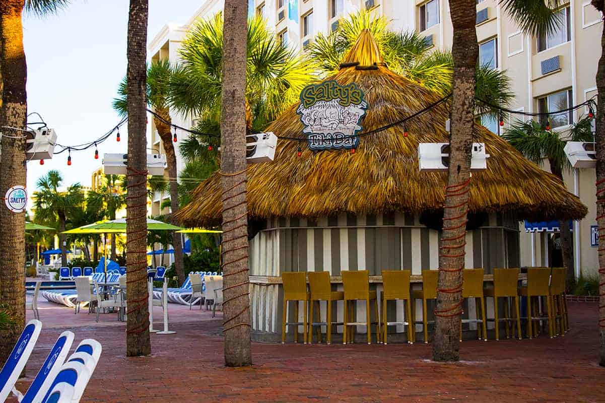 TradeWinds Resort Beach Saltys Tiki Bar St Petes Beach Florida