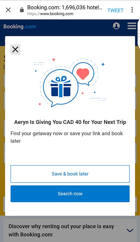 $40 Off Coupon Code for your next trip on Booking.com